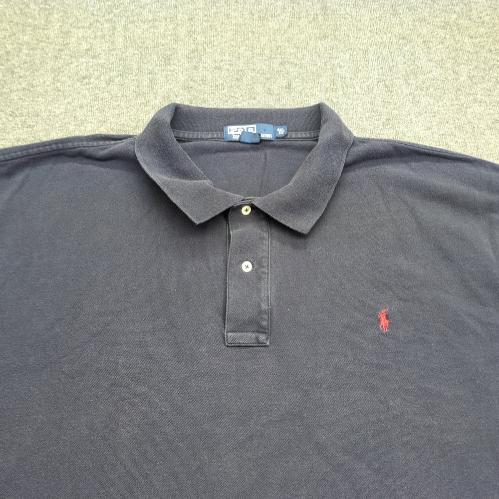 Vintage Polo Ralph Lauren Shirt Mens 4XB Black Casual Preppy Golf Made in USA - Picture 2 of 10